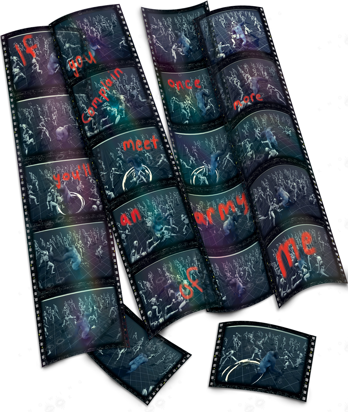 An Army of 100 Mes — 100 Björks vs one gorilla Crossover Army of Me tee