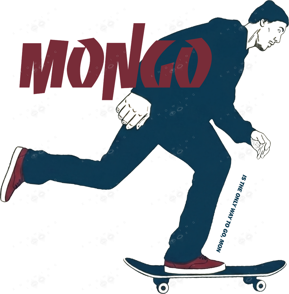 Lessgo Mongo! — Skateboarding Mongo Style Tee