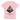 Sierpinski Pyramid — 3D Sierpiński tetrahedron fractal tee, Light Pink, front