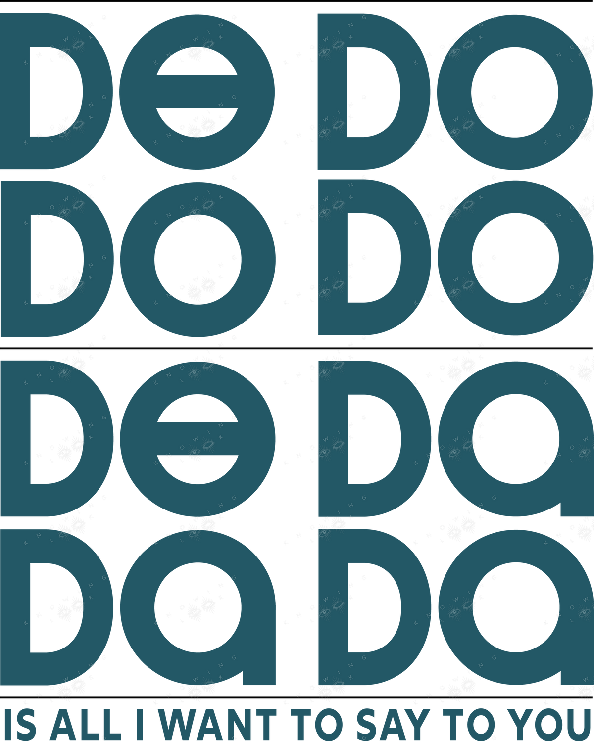 De Do Do Do — The Police 'De Do Do Do, De Da Da Da' Tee