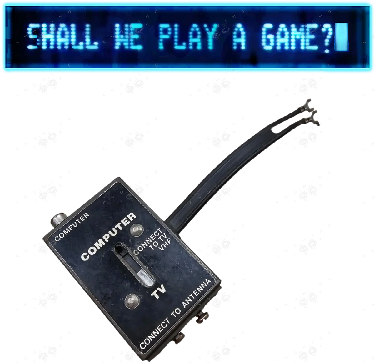 Game Time — WarGames 'Shall we play a game?' RF TV/Game switch-box tee